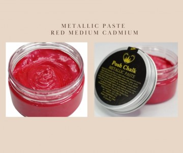 Metallic Paste Red Medium Cadmium